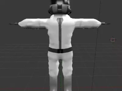 Hazmat Man Low-poly 3D model