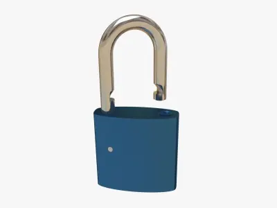 Padlock 3D model buy