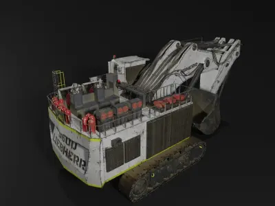 liebherr 9600 Low-poly 3D model