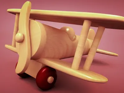 Toy plane 3D model shop