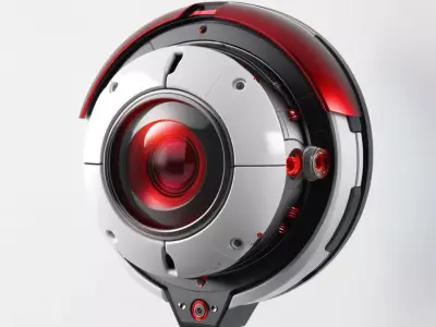 Futuristic Robotic Eye 3D Model 3D model