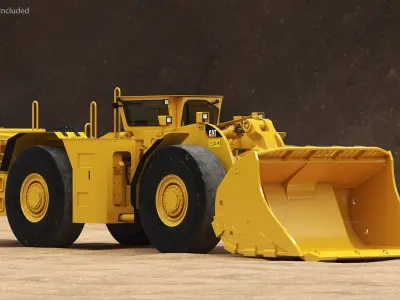 Mining Loader Cat R1600H Rigged 3D model by 3dmi