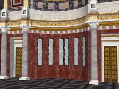 roman palace Free 3D model