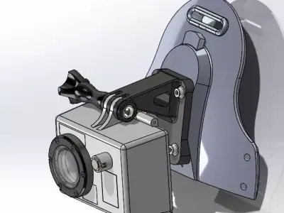 GoPro mount for PVS-21 NVG mount - BRACKET ONLY 3D print model