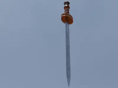 A sword in sky Free 3D model