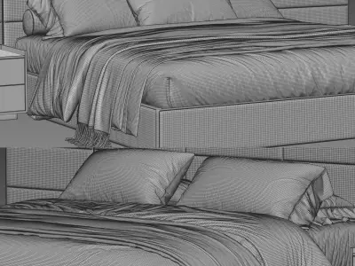 RH Modena Bed 3D model purchase