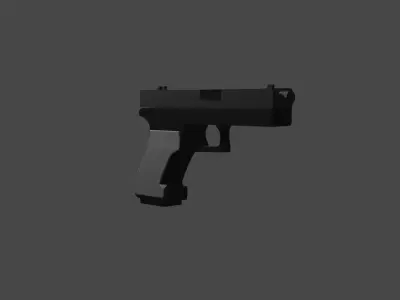 UMP-45 Glock19 MP-7 Low-poly 3D model