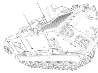 Armoured Personnel Carrier 3D model purchase