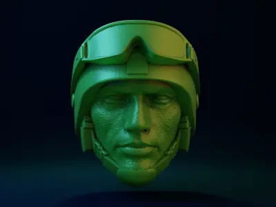 2 Operator Head 3D print model
