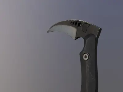 Tactical Kama Low-poly 3D model