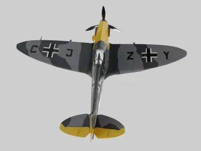 Mk Vb MESSERSPIT - GERMANYS SPITFIRE - Low-poly 3D model