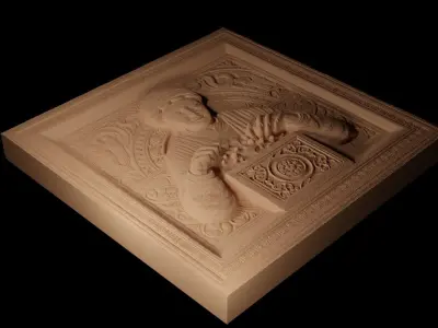 Pandoras Box CNC 3d Print High Relief Sand Casting 3D print model