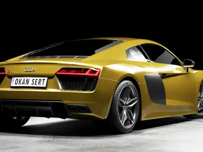 Audi R8 V10 Design and Rendering Free 3D model