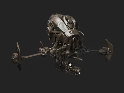 Sci-fi Drone Concept 3D model