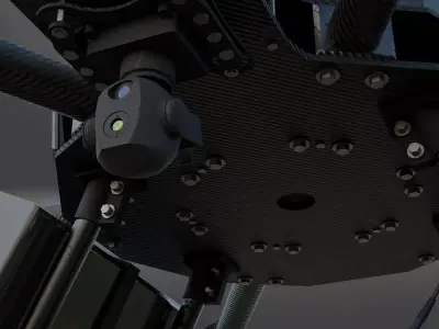Hexacopter Vampire  Low-poly 3D model