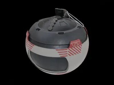 GRENADE SCIFI Low-poly 3D model purchase