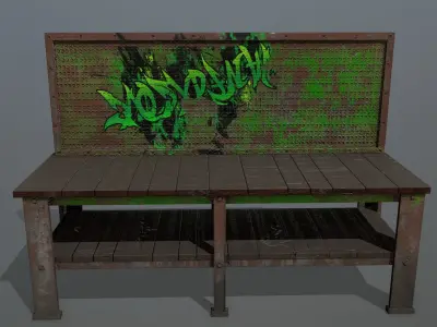 workbench Low-poly 3D model order