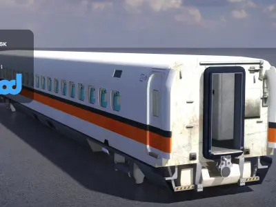 TW Train Cabin 002 3D model