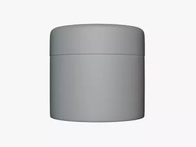 Basic Gel Jar - Geometry Only No Textures No Materials 3D model