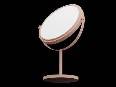 Bronze Face Mirror Low-poly 3D model