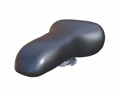 Bicycle Seat Low-poly 3D model buy