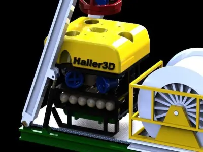 ROV type A with LARS 3D print model