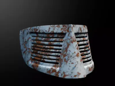 French Visor - Armor - World War 1 Low-poly 3D model