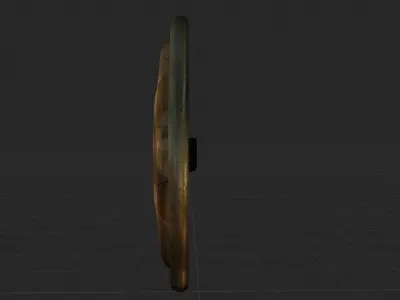 Ancient Shield Low-poly 3D model get
