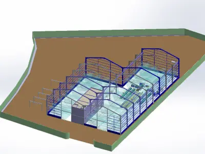 METAL SHEET ROOFING FACTORY Free 3D model