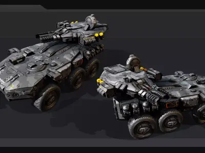 SF APC 6X6 - MX6 Low-poly 3D model