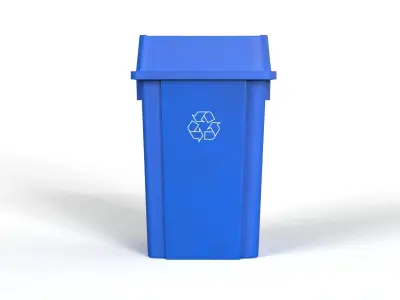 Recycling Trash Can 3D model