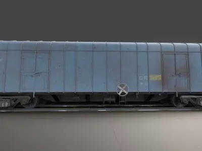 IRCTC Indian Freight Train 3D Model 3D model