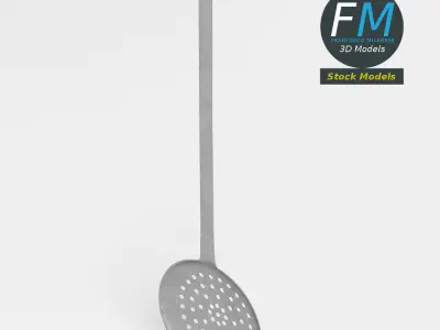 Skimmer stainless steel strainer 3D model