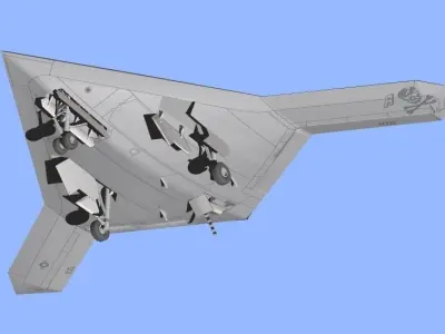US NAVY Northrop Grumman X-47B Pegasus 3D model