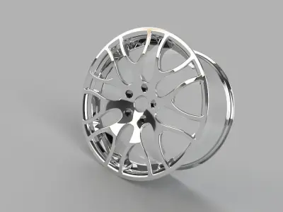 wheel car sport car 3D model