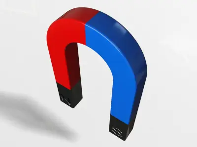 Horseshoe Magnet 3D model