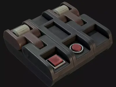 Scifi Panel Kitbash Prop Free 3D model