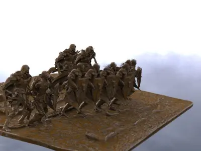 Army Charging 3D model