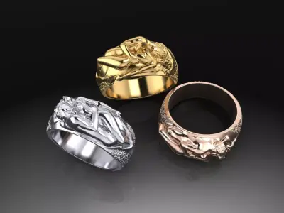 Love ring 3D print model purchase