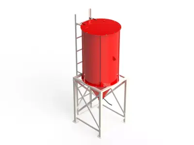 WG 4006 - Grain silo - 1 3D model by WorkGadgetAgro