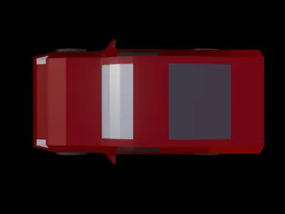 Low Poly Car Free low-poly 3D model 5
