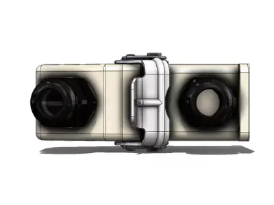 Tomada Industrial Turk TMH 10F Electrical Outlet 3D model