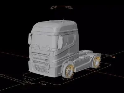 Ford F-Max Tractor 3D model