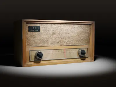 Vintage Radio 3D model