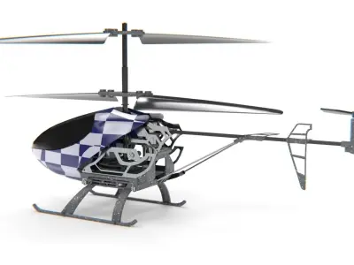  Remote controlled helicopter 3D model
