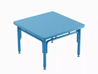 Metallic Table 06 Low-poly 3D model