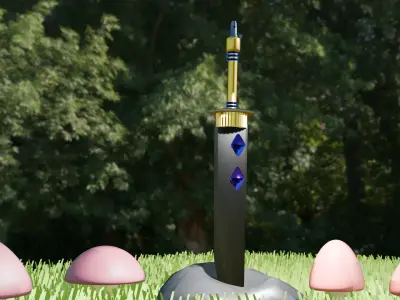 Colmillo de Nemea-Fantasy Stylized Dagger  Low-poly 3D model
