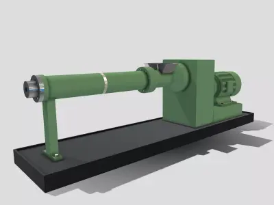Machine - Extruder Low-poly 3D model