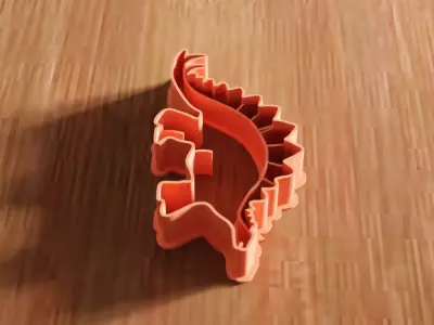 Dinosaur Stegosaurus Cookie Cutter STL File - 136 3D print model