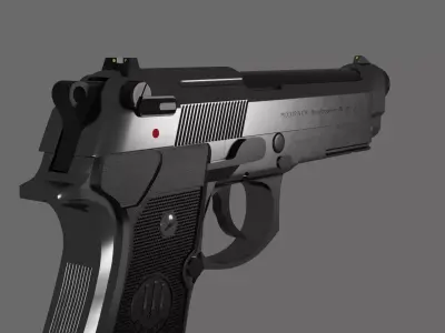Beretta M9 Model Free 3D model